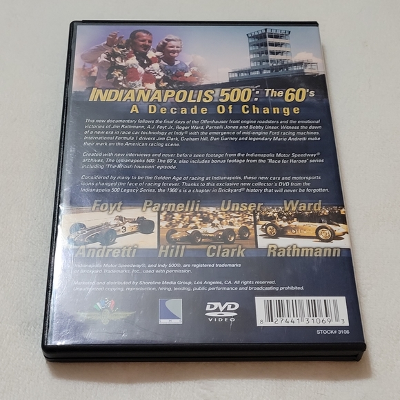 📀 3 for $10 📀 DVD  Indianapolis 500: the 60s - A Decade of Change (2004) - Picture 2 of 6